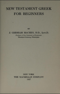 Image of New Testament Greek For Begirners