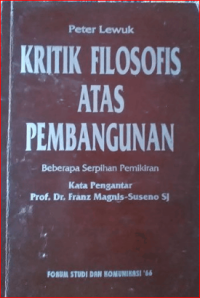 Image of Kritik Filosofis Atas Pembangunan